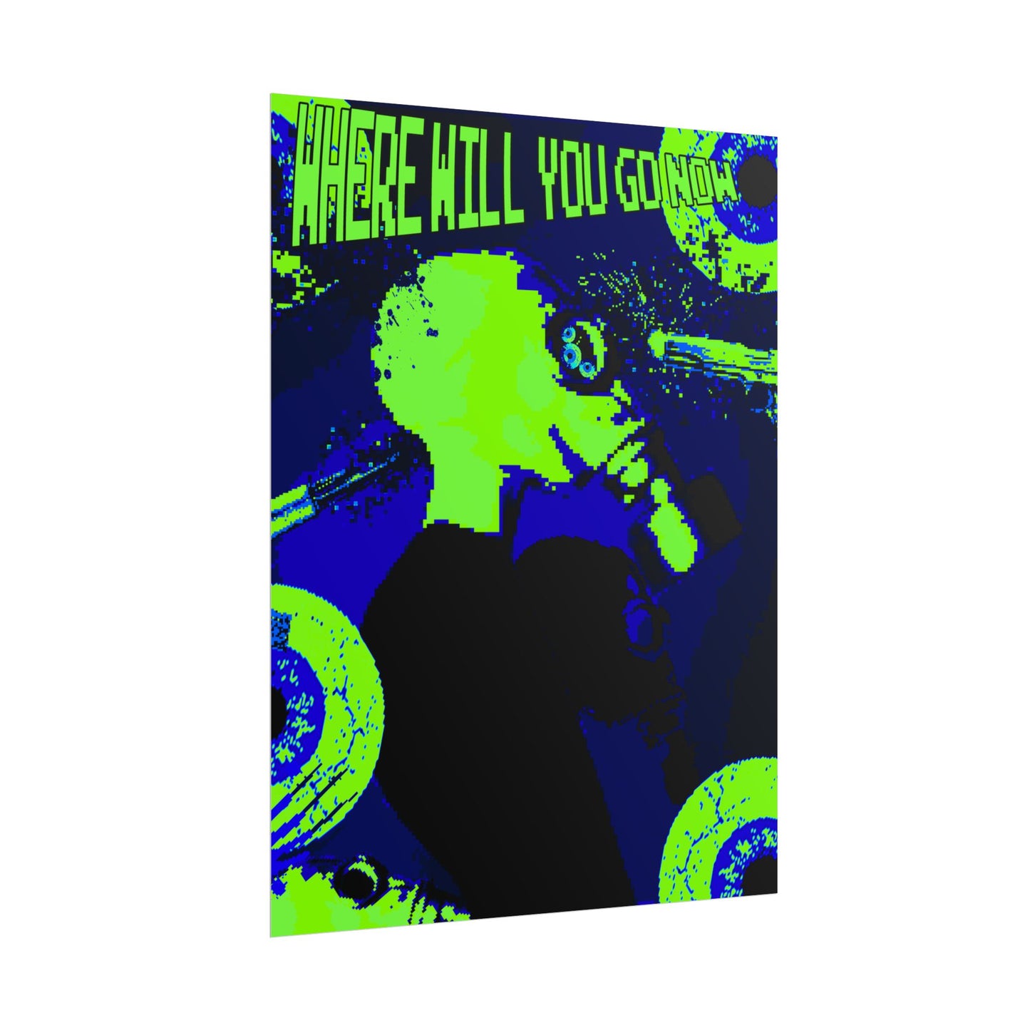 Where Will You Go Now - Futuristic Dystopian Poster