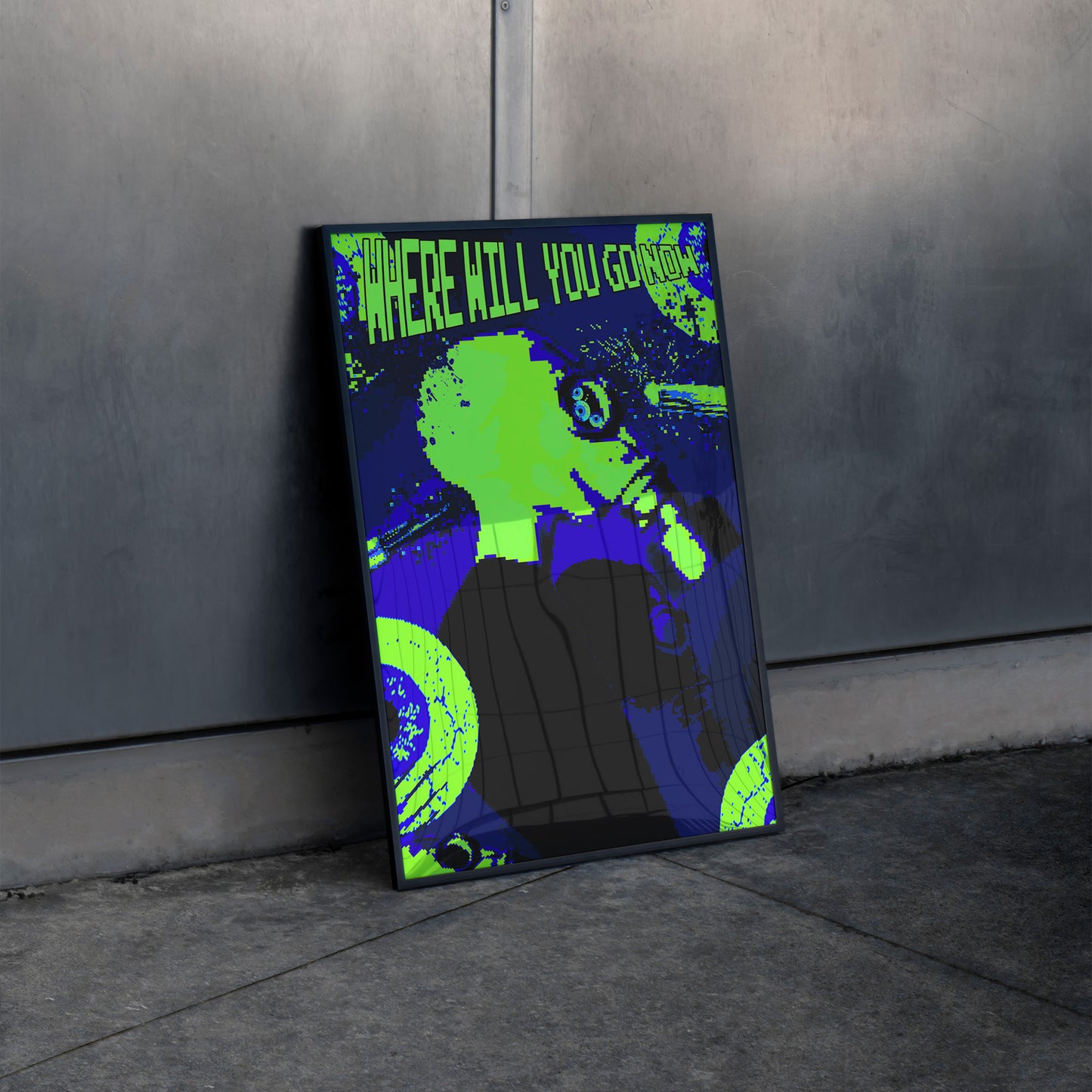 Where Will You Go Now - Futuristic Dystopian Poster