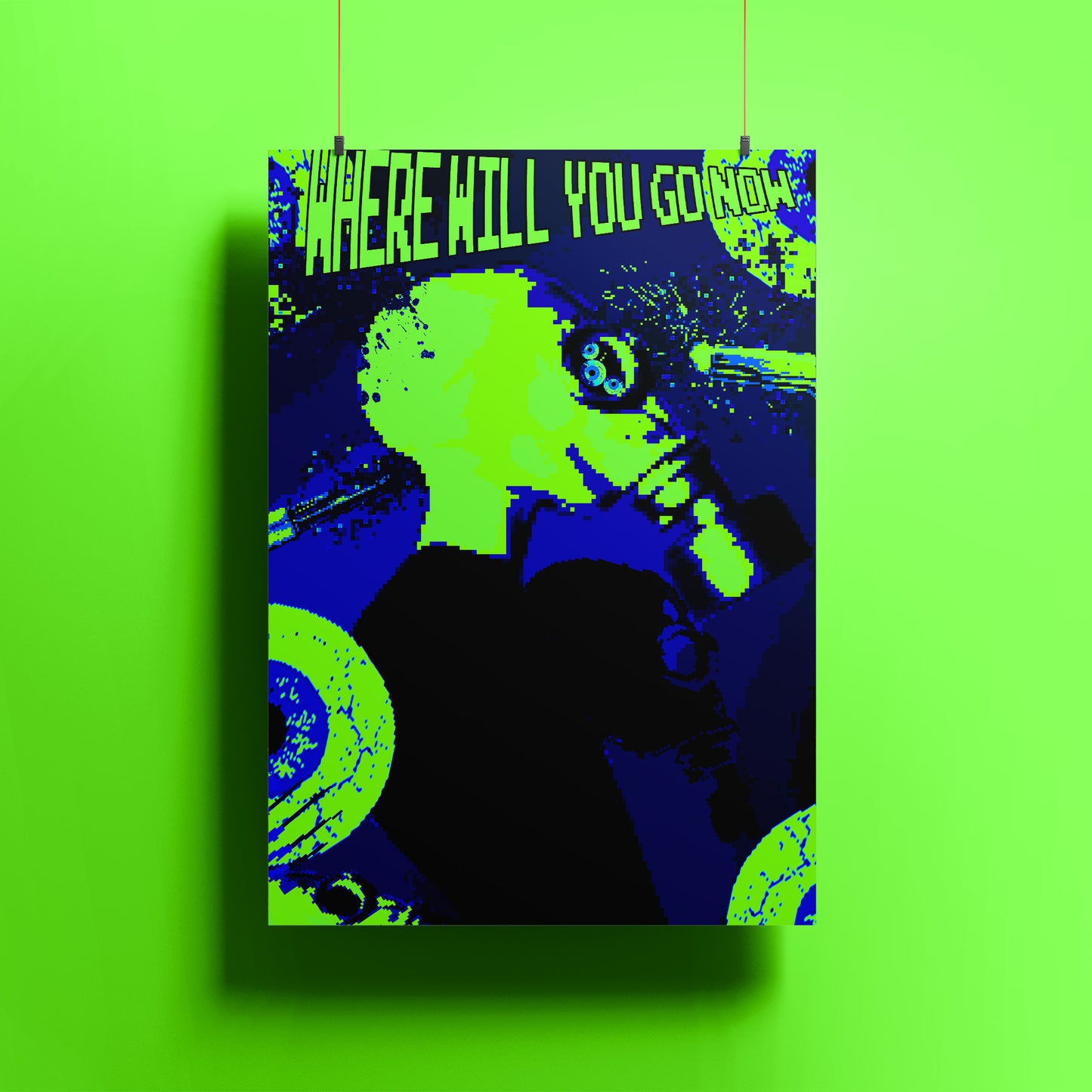 Where Will You Go Now - Futuristic Dystopian Poster